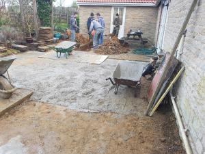 Ground work house extension foundations
