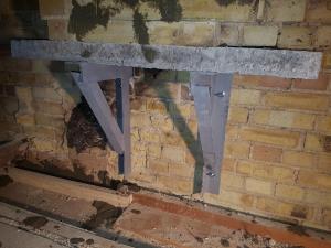 House conversion Chimney removal gallows brackets 04