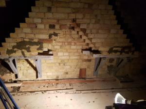 House conversion Chimney removal gallows brackets 07